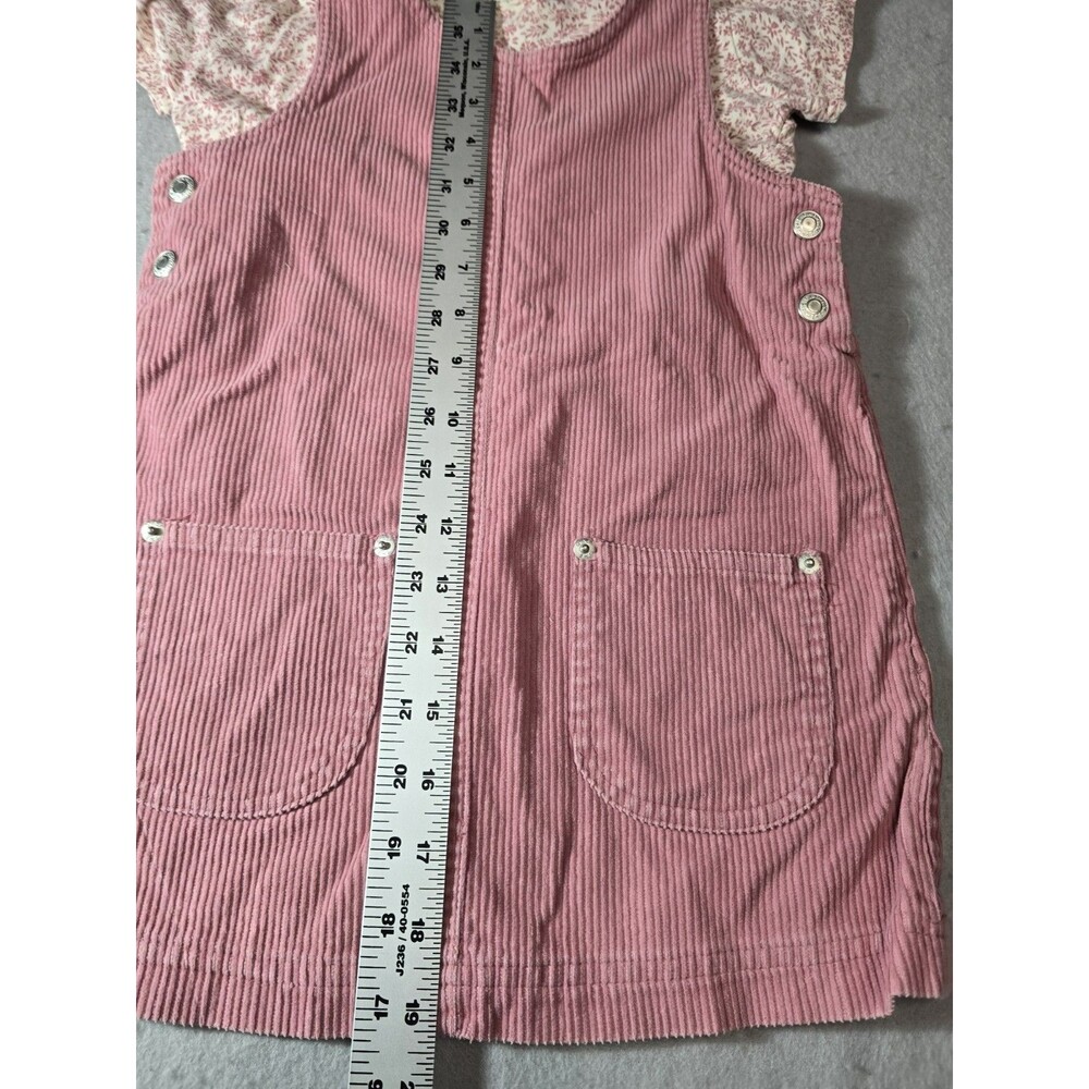 GAP Kids Pink Corduroy Jumper Dress Floral Tee 2 Piece XS 3-4 NWOT - Picture 10 of 14